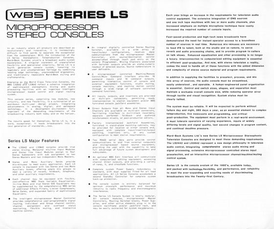 Series LS brochure, text