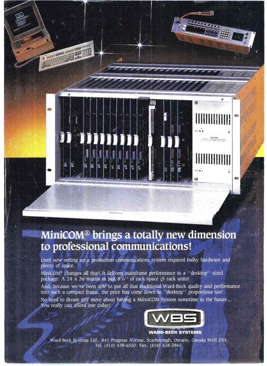 MiniCOM brings a totally new dimension to professional communications!