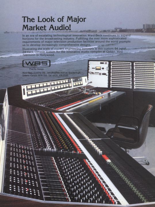 The look of major market audio! Golden West Television